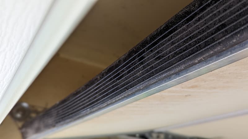 Garage door weatherstripping Garage door weatherstripping